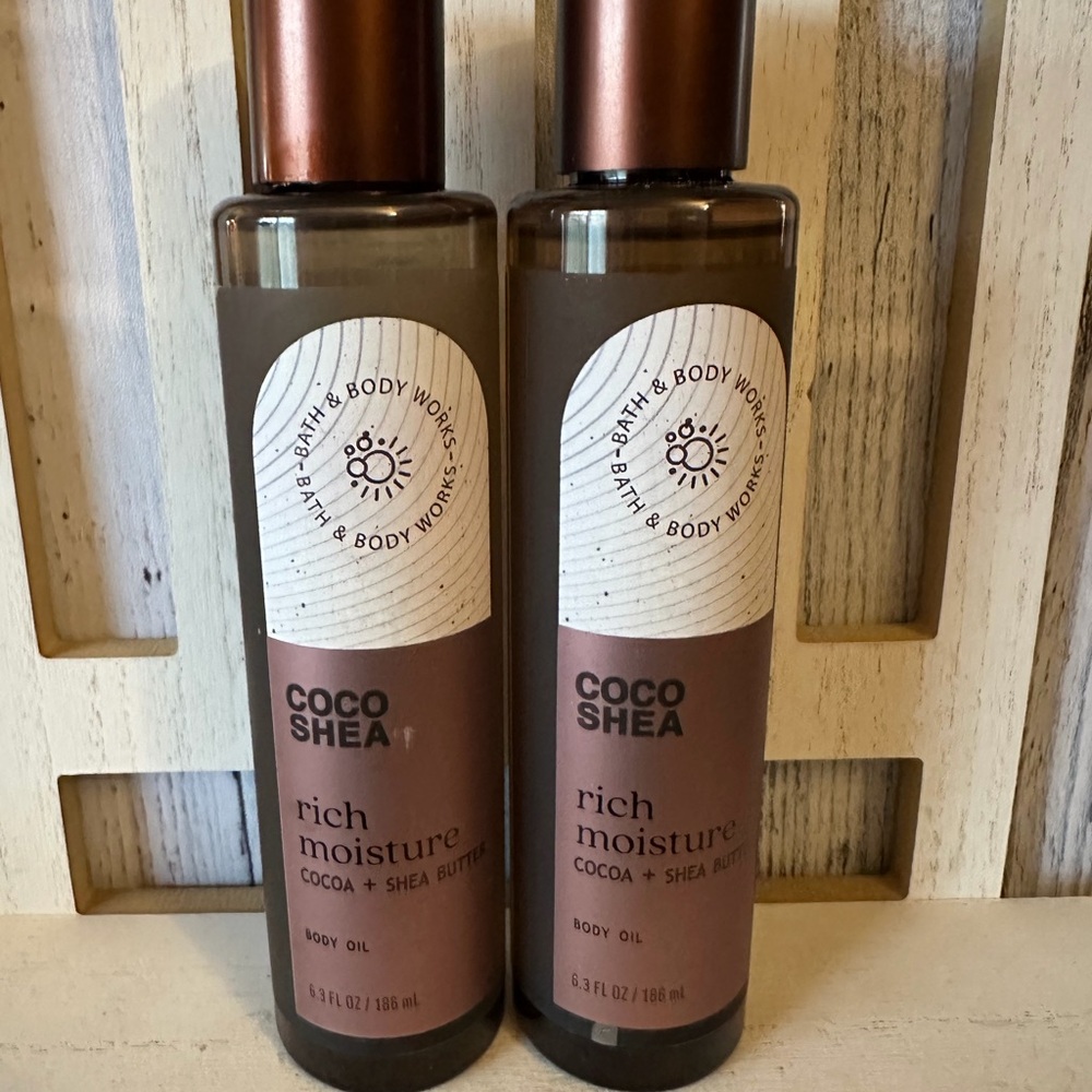 Bath & Body Works COCO SHEA Moisture Cocoa Shea Butter Body Oil 6.3oz NEW Set X2 - Picture 4 of 4